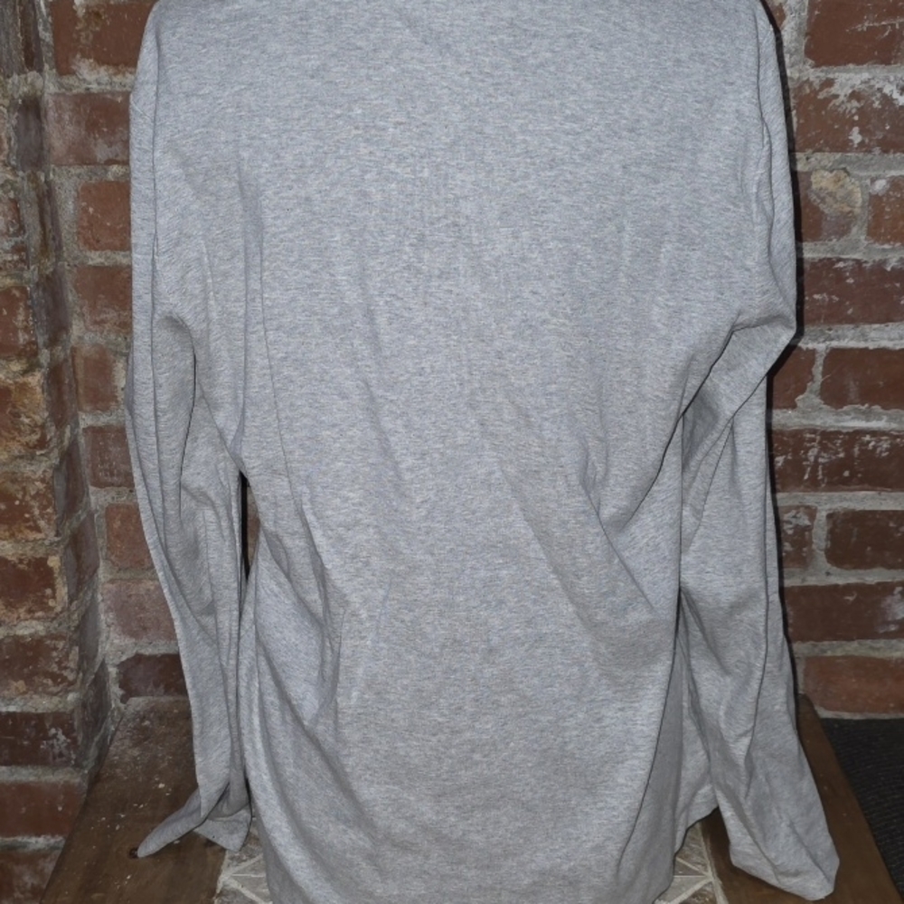 Talbots Heather Gray Cotton Tee - Picture 2 of 5